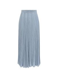 ZIMMERMANN Aster metallic-knit Skirt | Blue | FARFETCH at Farfetch